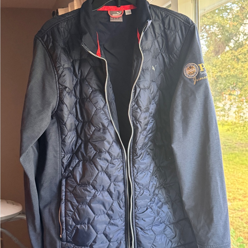 Puma Men's Black Quilted Puffer Jacket